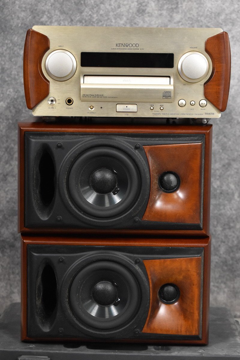 【G】KENWOOD K270/S270 CDレシーバー/スピーカーペア ケンウッド 3106318