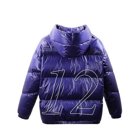 YR999 NO1人気の紫（実寸50 L-XL程度)新品 北歐 ◆高級セレブdesigner* 超スタイリッシュ!最高級ライン?－20℃極地防寒 ダウンジャケット