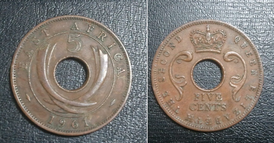 【外国硬貨・アンティークコイン】EAST AFRICA 東アフリカ 旧
