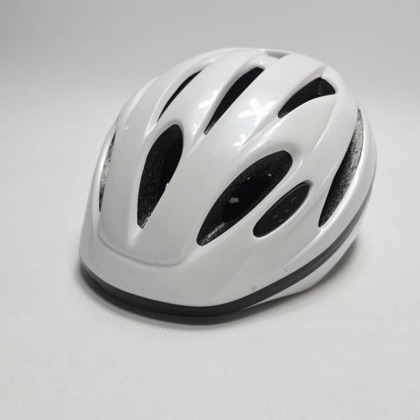 ■ヘルメット■通學(xué)用?。耍粒拢眨裕稀≥X量　ホワイト　56～59ｃｍ　自転車　中古品