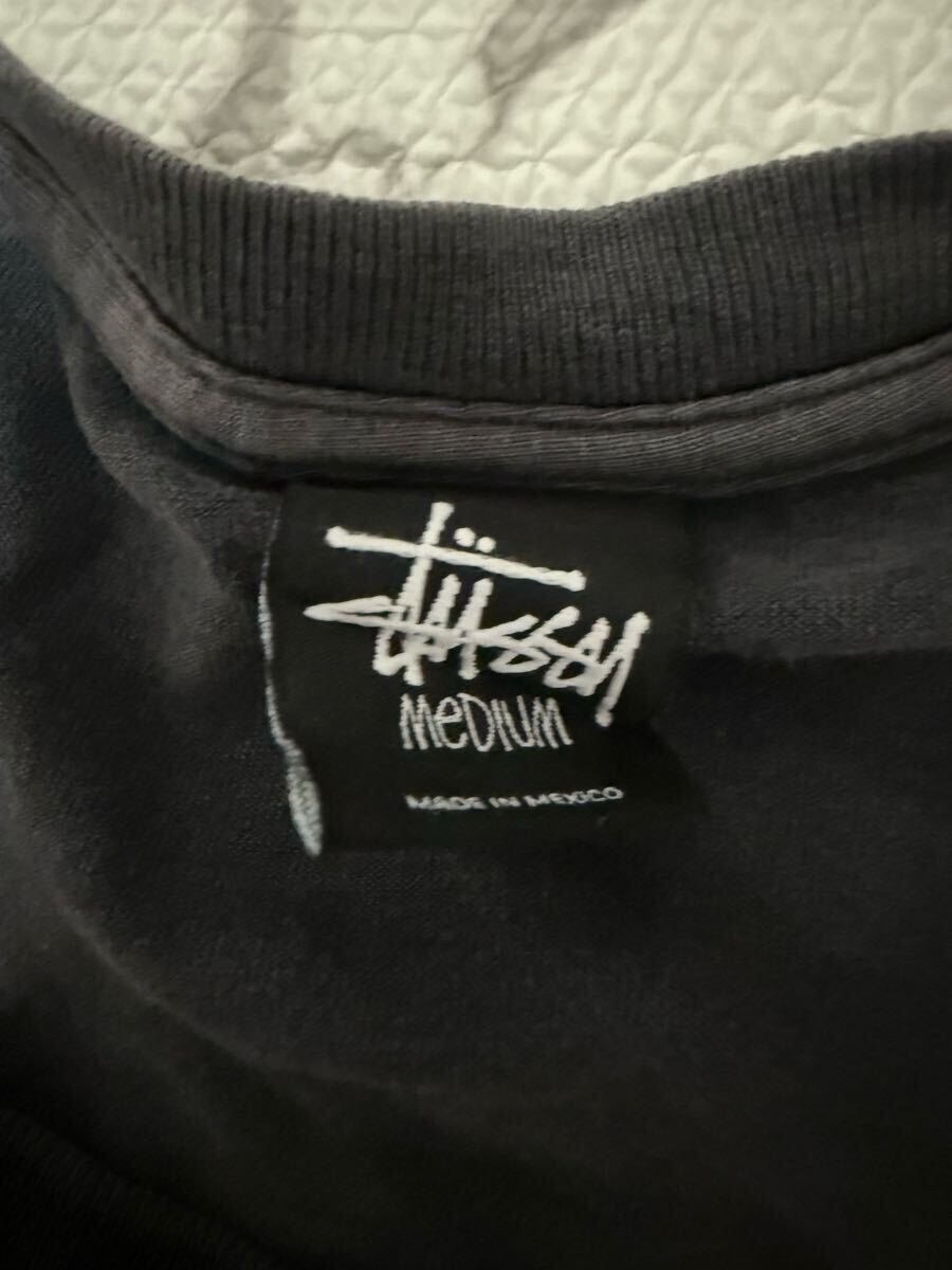 ★STUSSY ステューシー 半袖 Tシャツ　半袖Tシャツ ブラック　ビッグロゴ　メンズ　Mサイズ