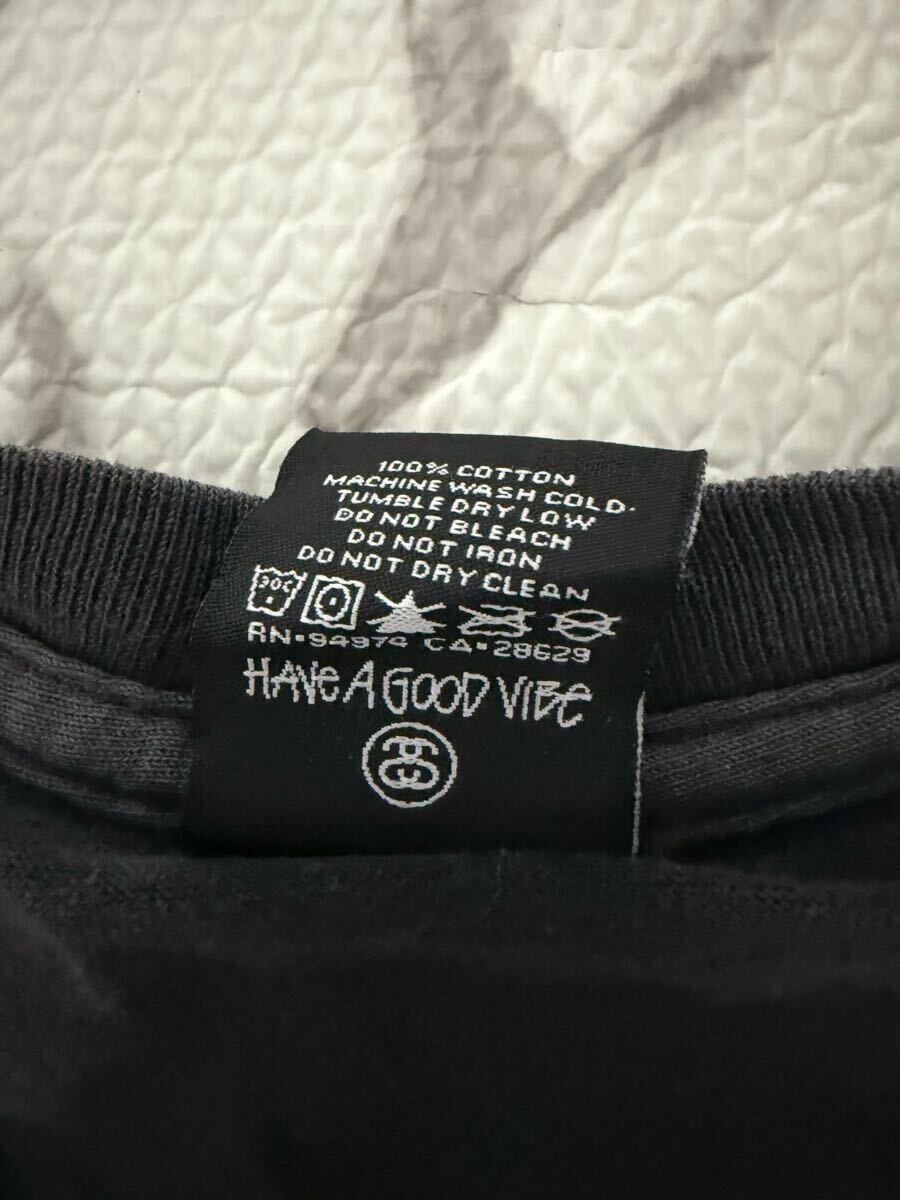 ★STUSSY ステューシー 半袖 Tシャツ　半袖Tシャツ ブラック　ビッグロゴ　メンズ　Mサイズ