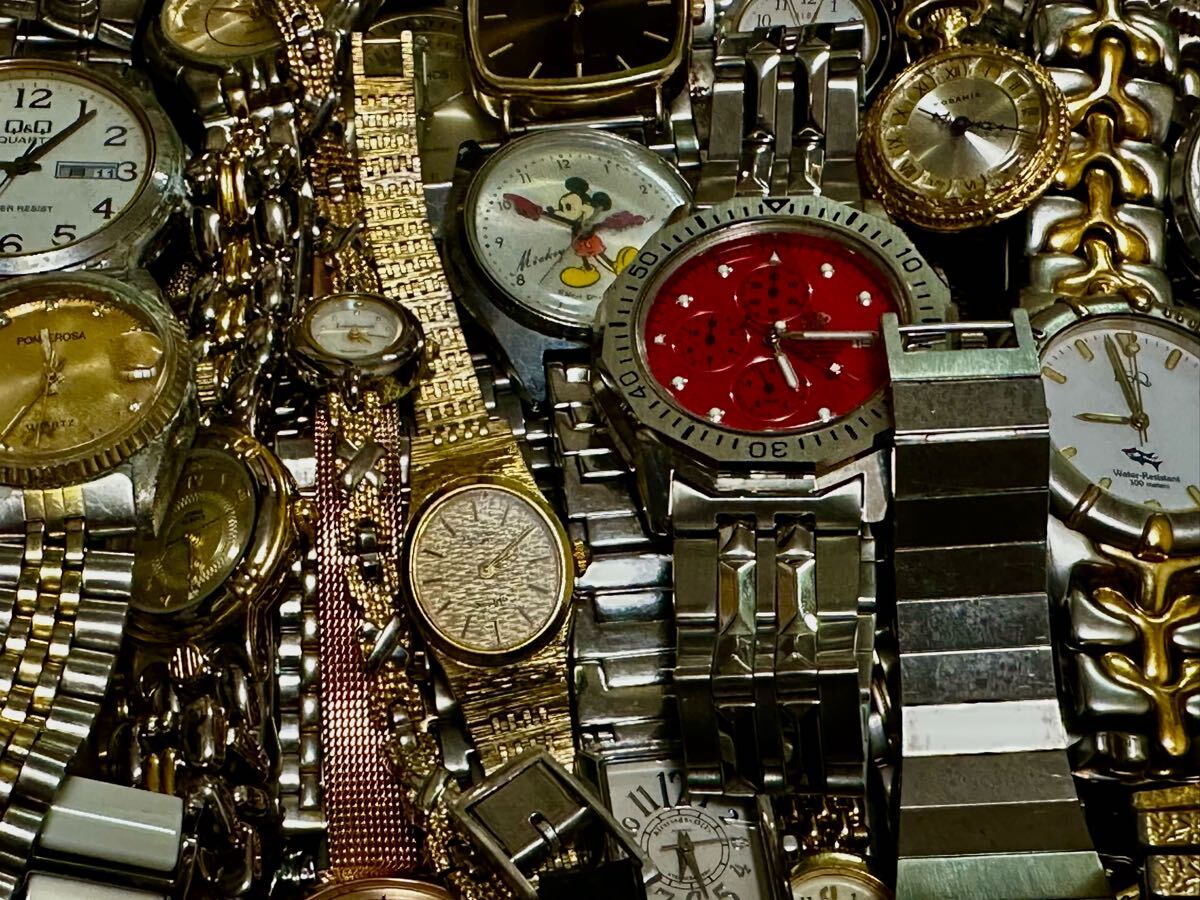 約150點 セイコー?シチズン?カシオ 海外ブランド他 SEIKO?CITIZEN?CASIO 大量腕時計 まとめ売り 部品取り用　ジャンク品、 A-3