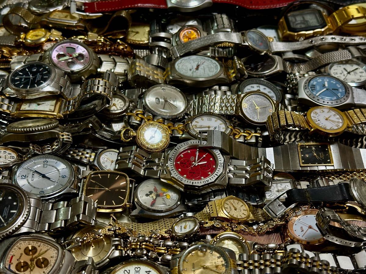 約150點 セイコー?シチズン?カシオ 海外ブランド他 SEIKO?CITIZEN?CASIO 大量腕時計 まとめ売り 部品取り用　ジャンク品、 A-3