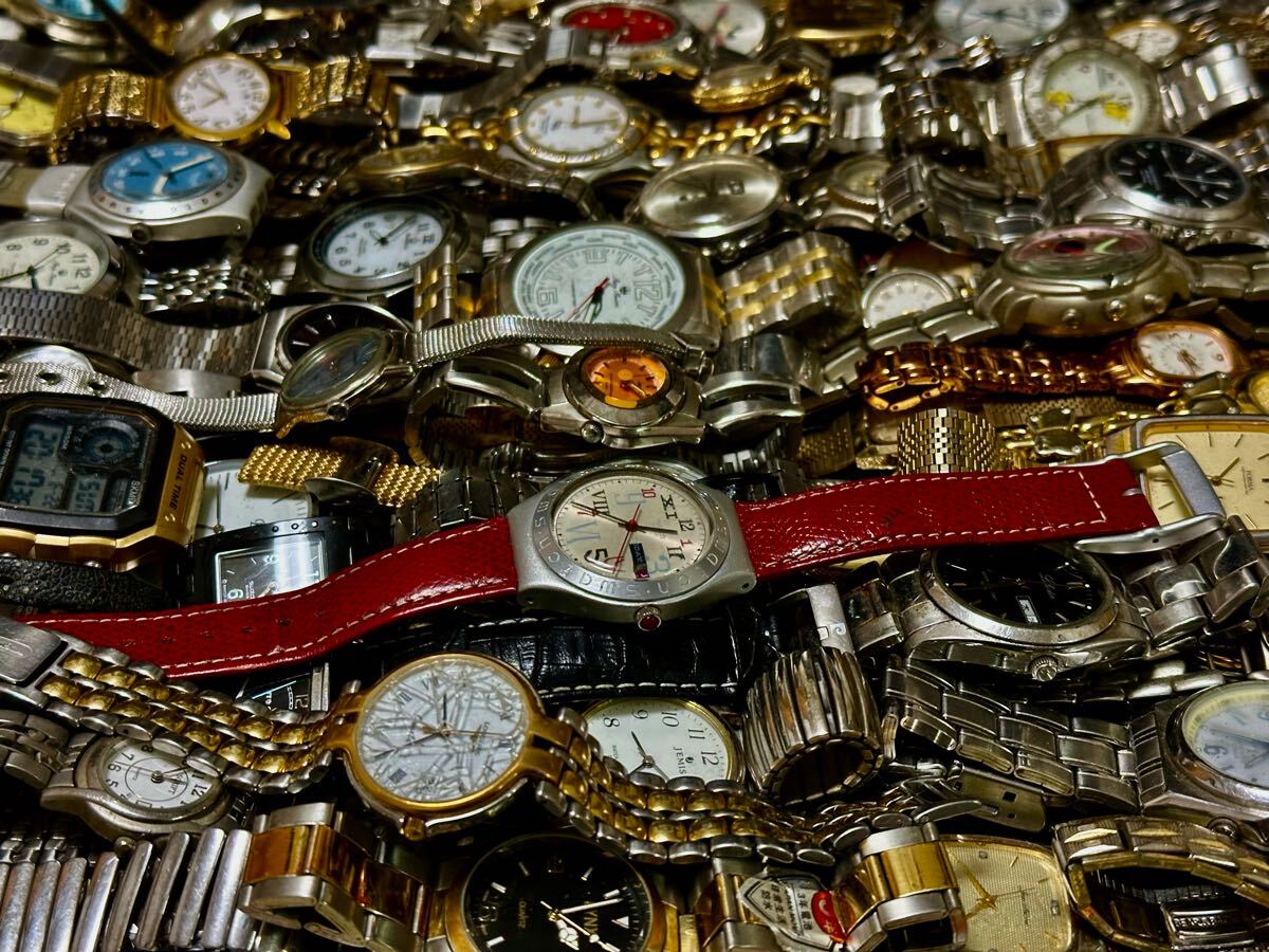 約150點 セイコー?シチズン?カシオ 海外ブランド他 SEIKO?CITIZEN?CASIO 大量腕時計 まとめ売り 部品取り用　ジャンク品、 A-3