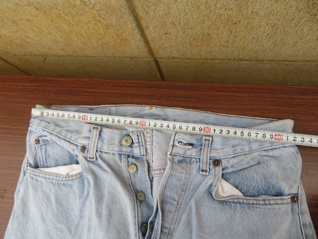 KZ☆リーバイス　Levi's レディース　デニム　ジーパン ダメージ　薄紺　ボタンフライ ◎現状品_画像10