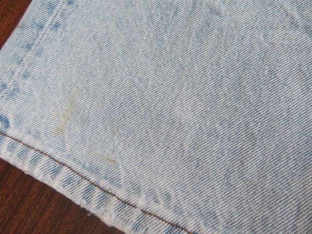 KZ☆リーバイス　Levi's レディース　デニム　ジーパン ダメージ　薄紺　ボタンフライ ◎現状品_画像9