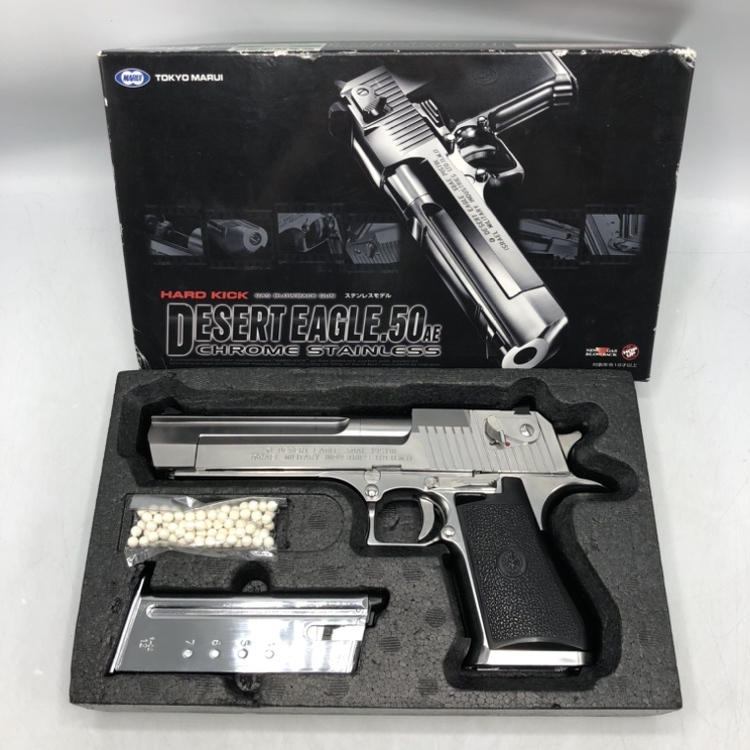 【中古】18歳以上 東京マルイ　ガスブロ　 GB16 デザートイーグル.50AE クロームステンレス(18歳以上用)　箱傷み有[240070150291]