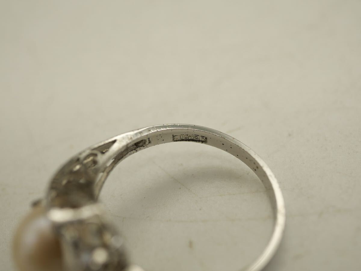【D26】全て SILVER シルバー 刻印あり 真珠 パール パール系 指輪 リング ヴィンテージ アクセサリー 大量 まとめ売り まとめ TIA