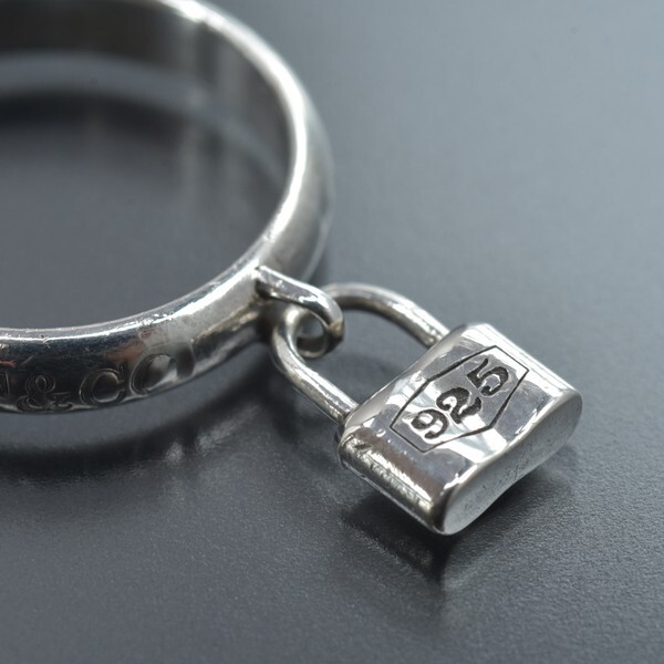 Tiffany & Co. カデナ ロック 南京錠 リング1837 12号 1円 磨き済 Tiffany&Co. ティファニー カデナロック 南京錠