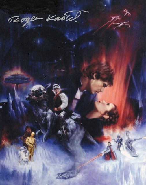 [UACCRD] Roger * rental teru автограф автограф # Star * War z The Empire Strikes Back / постер художник *