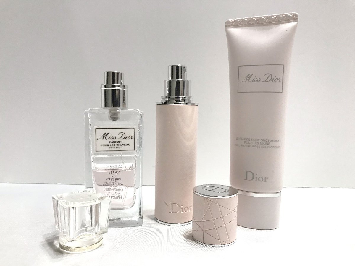 ■【YS-1M】 香水 ■ Christian Dior ミスディオール EDT 10ml ヘアミスト 30ml ハンドクリーム 50ml ■ 3點セット 【同梱可能商品】■D