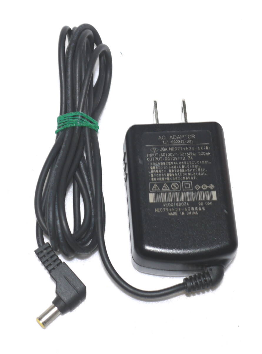  NEC ACアダプター AL1-002242-001 DC12V 0.7A　動作品