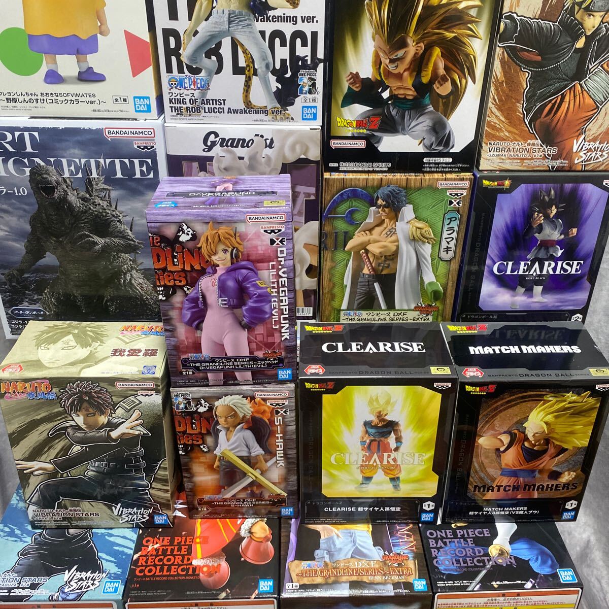1円スタート 30體 NARUTO ワンピース ドラゴンボール グランディスタ ルフィ 怪獣8號 ゴジラ-1.0 grandista サスケ イタチ ベジータ 悟空