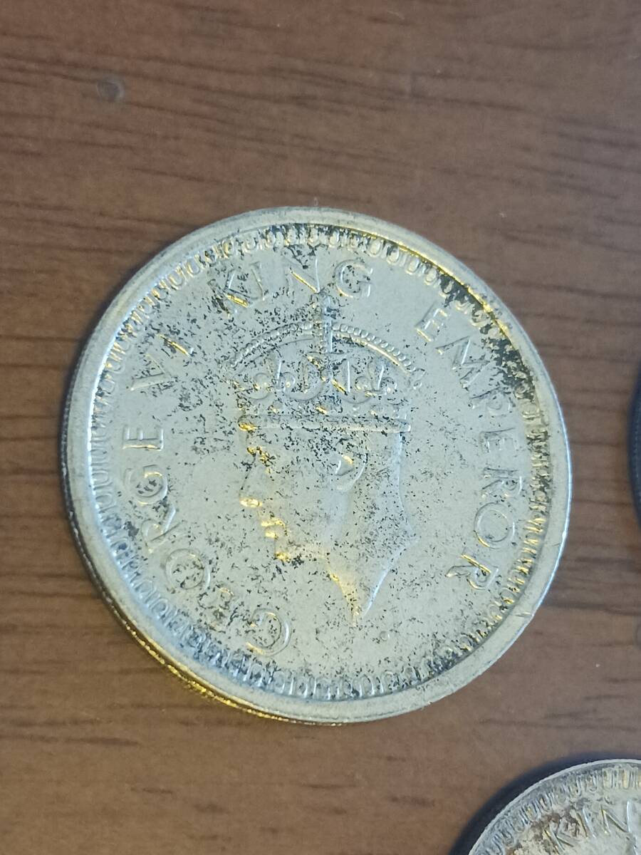 ★英国領インド★GEORGE VI・ジョージⅥ世★RUPEE銀貨1944年他計3枚★_画像8