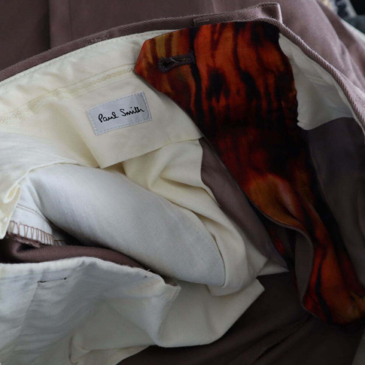 Paul smith ポールスミス　テーパードパンツ　XLサイズ　　ブラウン系