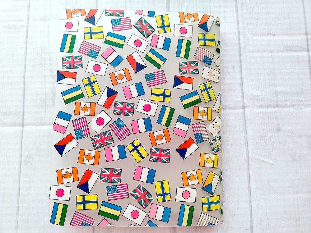 フォトアルバム 写真入れ 丈夫なクリアポケット 56枚収納 国旗 旅行 思い出 整理 保管 ポストカード はがき 文房具_画像5