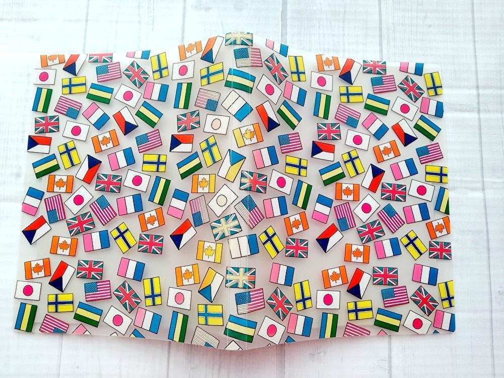 フォトアルバム 写真入れ 丈夫なクリアポケット 56枚収納 国旗 旅行 思い出 整理 保管 ポストカード はがき 文房具_画像6