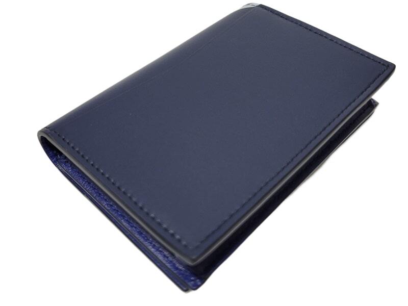 新品 本物 ダンヒル dunhill JFA公式コラボ限定サッカー日本代表サムライブルー カーフスキンレザーカードケース 名刺入れ 財(cái)布 パスケース