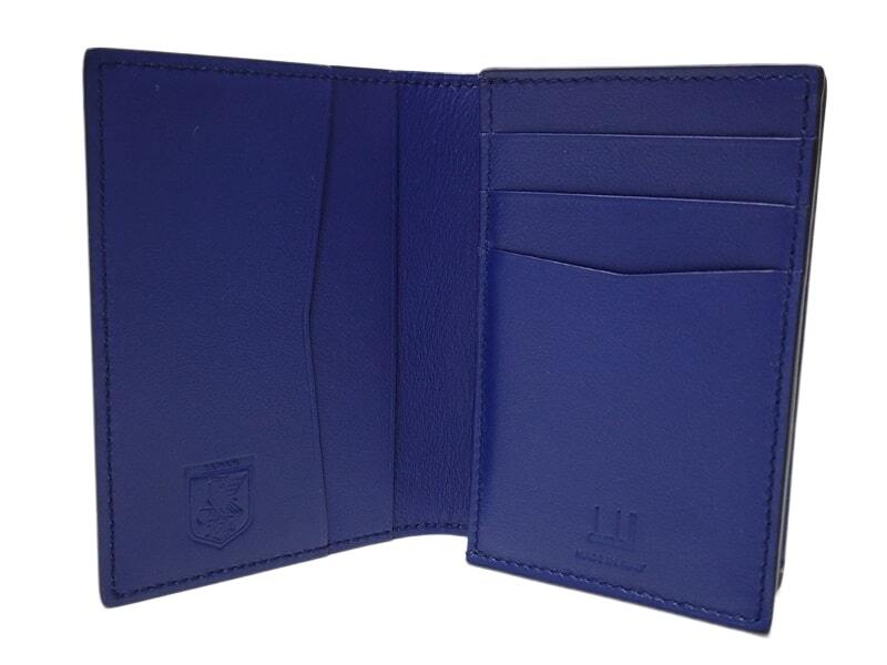 新品 本物 ダンヒル dunhill JFA公式コラボ限定サッカー日本代表サムライブルー カーフスキンレザーカードケース 名刺入れ 財(cái)布 パスケース