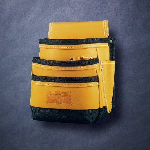 新品 ニックス 最高級グローブ革使用3段腰袋 (バリスティック生地補(bǔ)強(qiáng)タイプ) キャメル KGC-301DD KNICKS