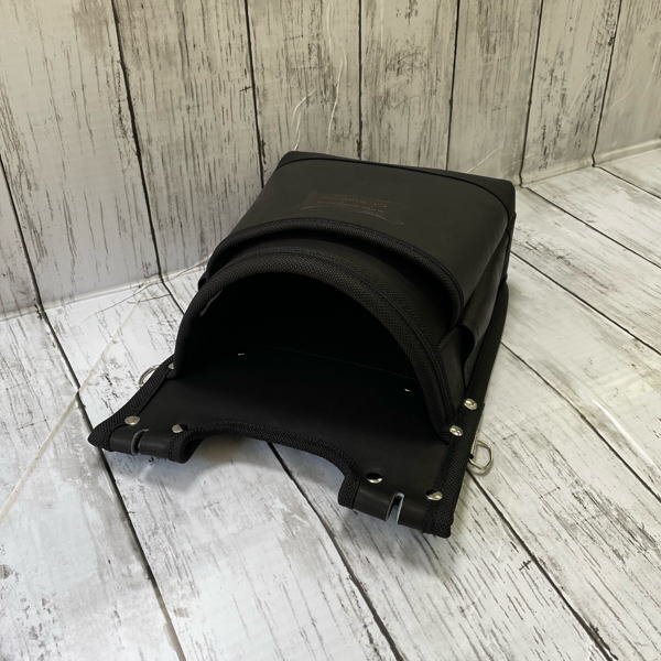 新品 ニックス グローブ革建筑用2段腰袋(バリスティックナイロン補強仕上げ) KGB-201BA KNICKS