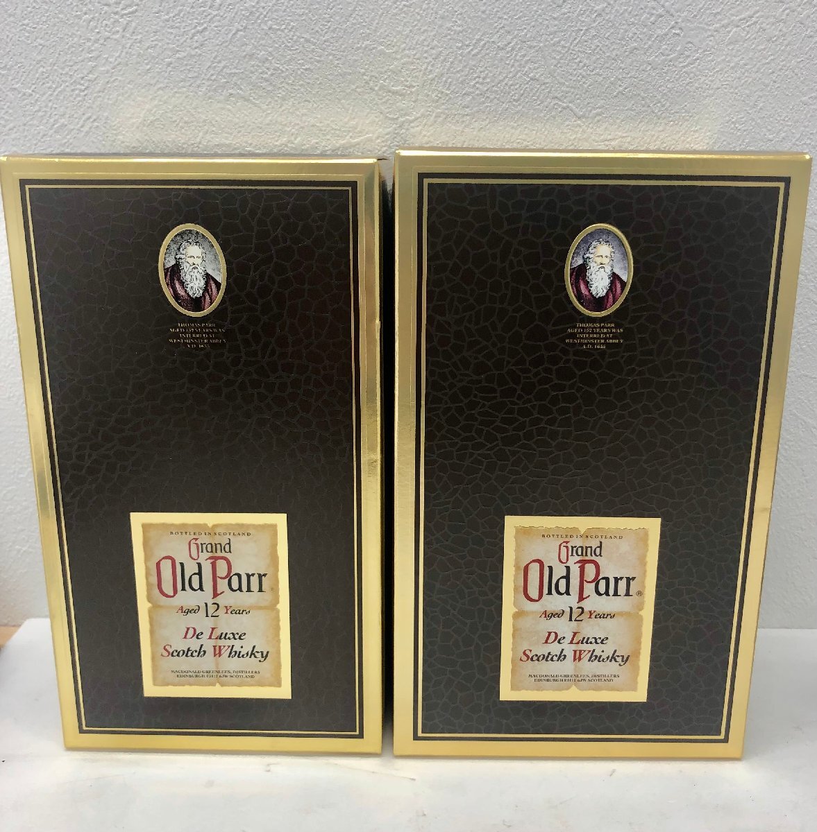 ★【未開(kāi)栓/保管品】Old Parr　オールドパー　12年　スコッチ　ウイスキー　750ml　箱付　2本セット