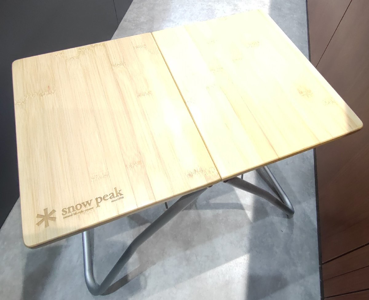 ★【USED】SnowPeak スノーピーク My テーブル 竹 キャンプ BBQ フォールディング 折りたたみ テーブル アウトドア デスク