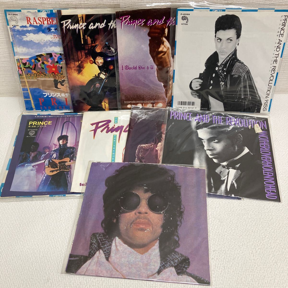 I0609B3 まとめ★プリンス PRINCE AND THE REVOLUTION EP レコード 9巻セット 音楽 洋楽 / 1999 / When Dovet Cry / KISS 他