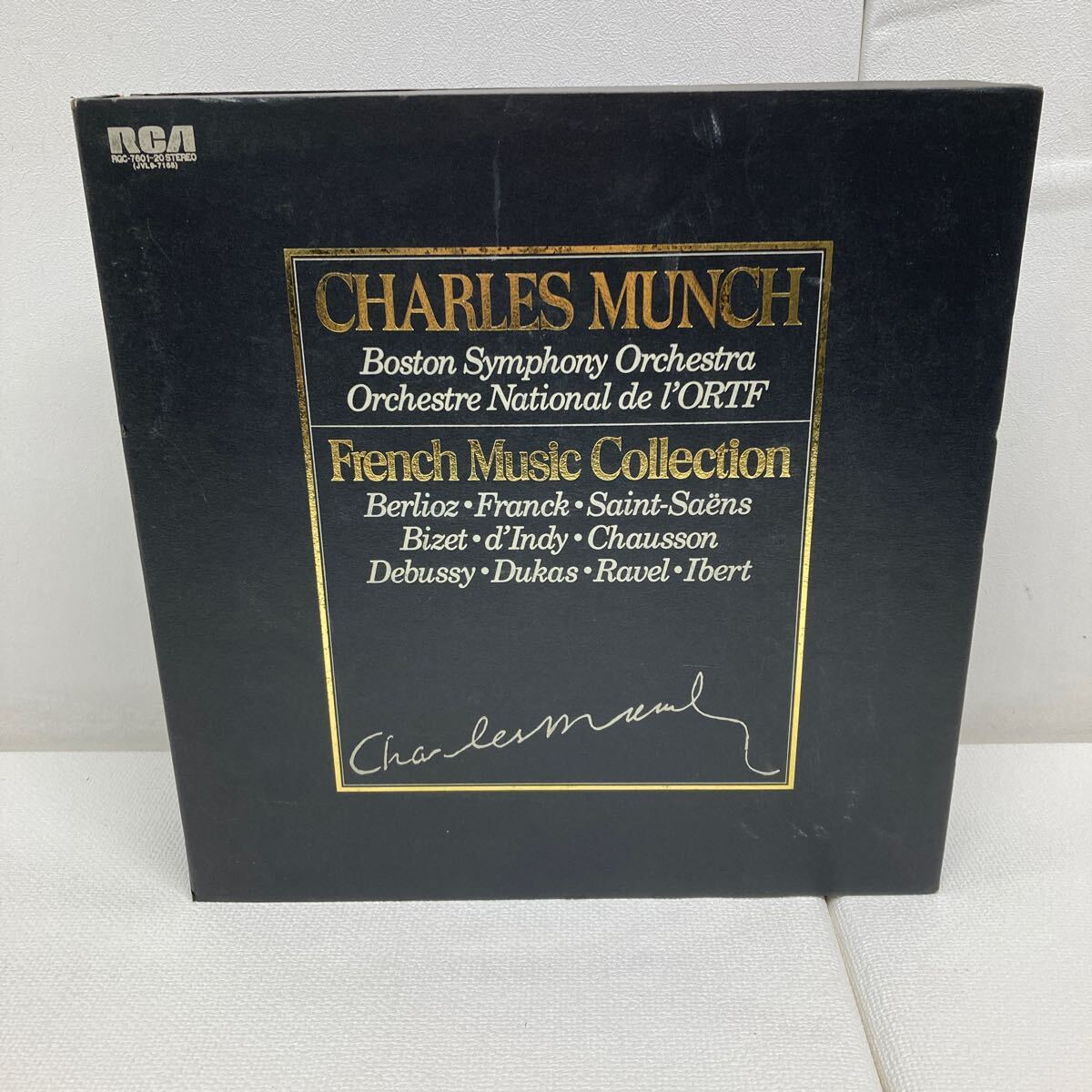 I0613D3myunshu Франция музыка сборник .CHARLES MUNCH French Music Collection LP запись 20 листов комплект музыка RGC-7601~20 RCA