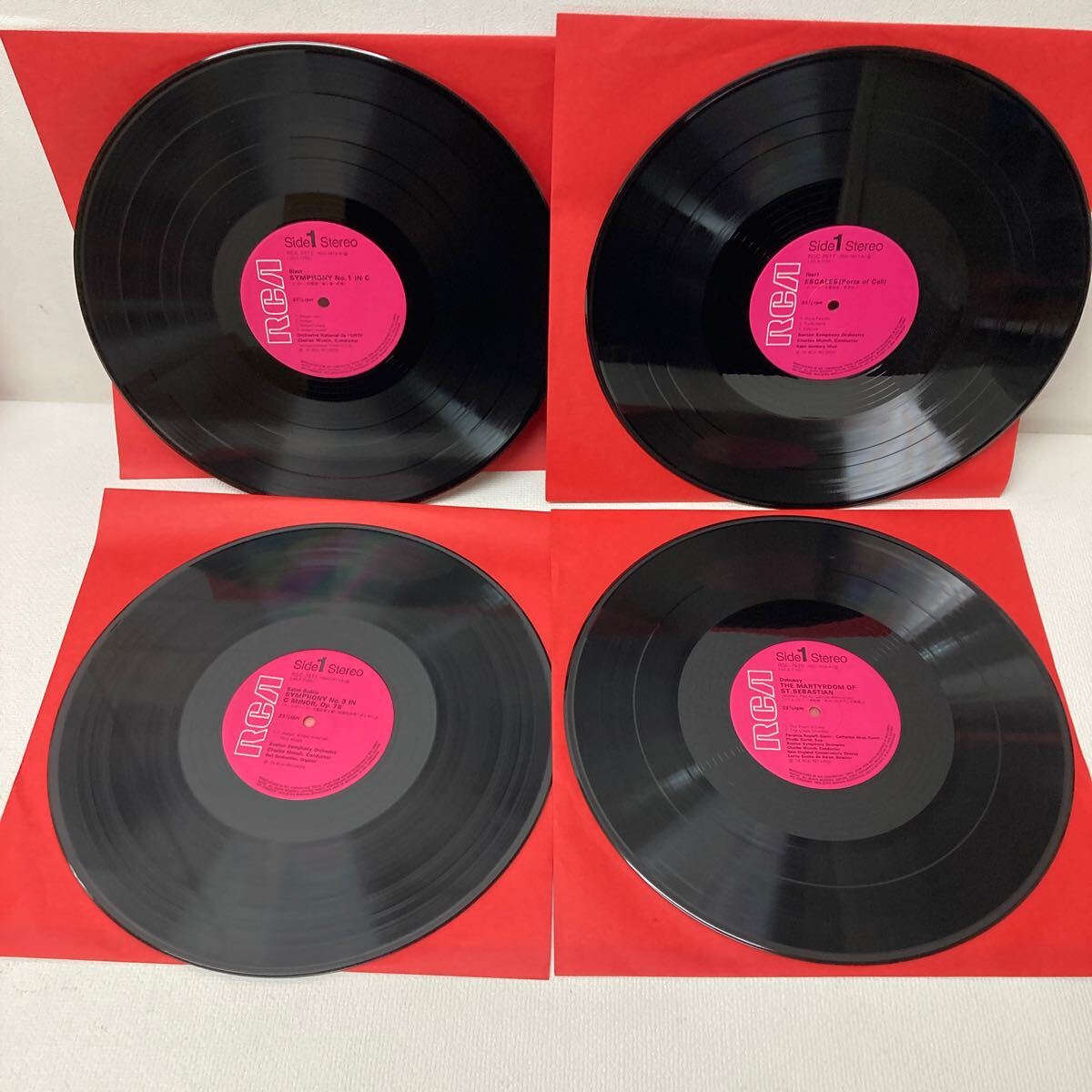 I0613D3myunshu Франция музыка сборник .CHARLES MUNCH French Music Collection LP запись 20 листов комплект музыка RGC-7601~20 RCA