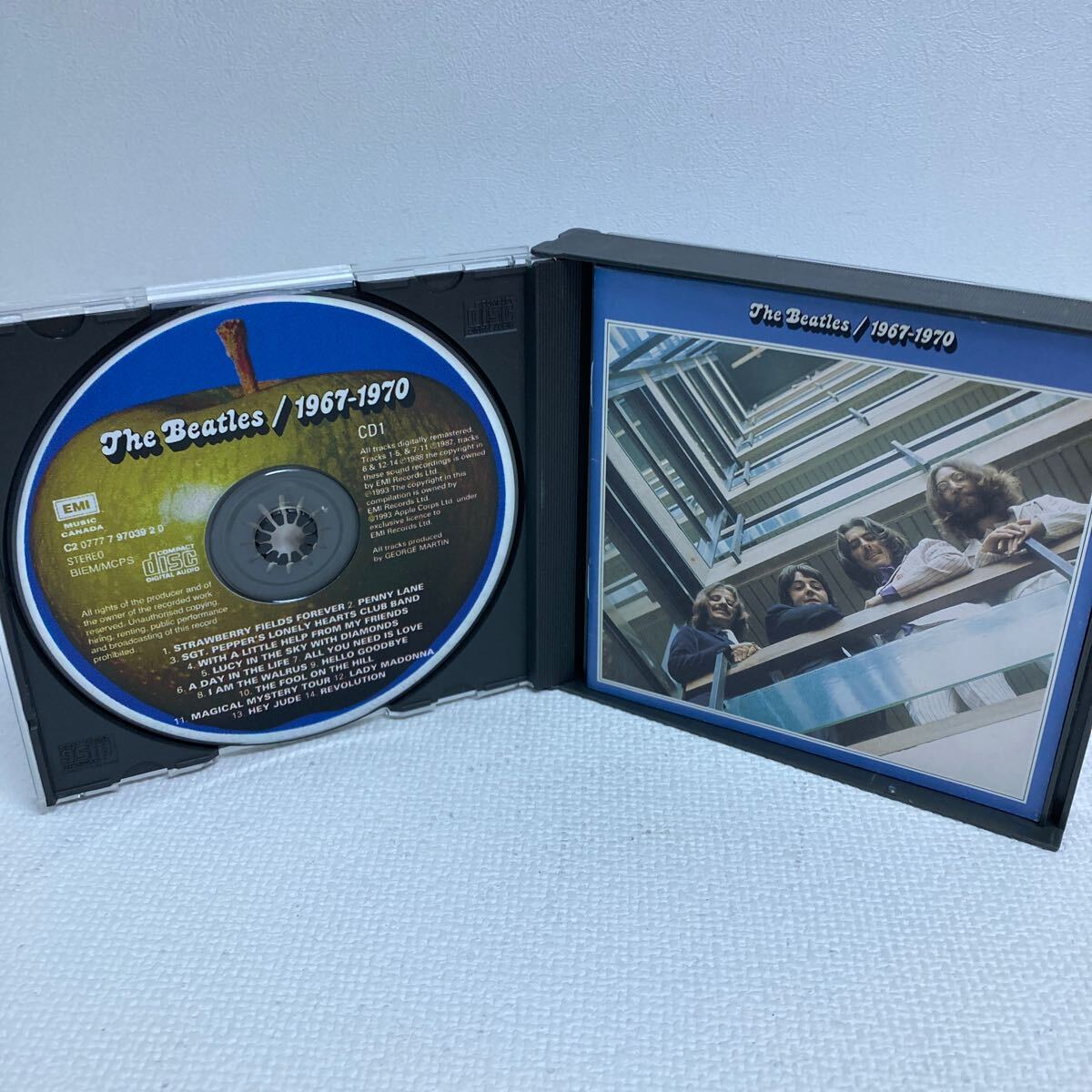 1/2 I0613H3 ビートルズ THE BEATLES 1962-1966 1967-1970 CD 2枚組 赤盤 青盤 2巻セット 音楽 洋楽 / LET IT BE / HEY JUDE / HELP! 他