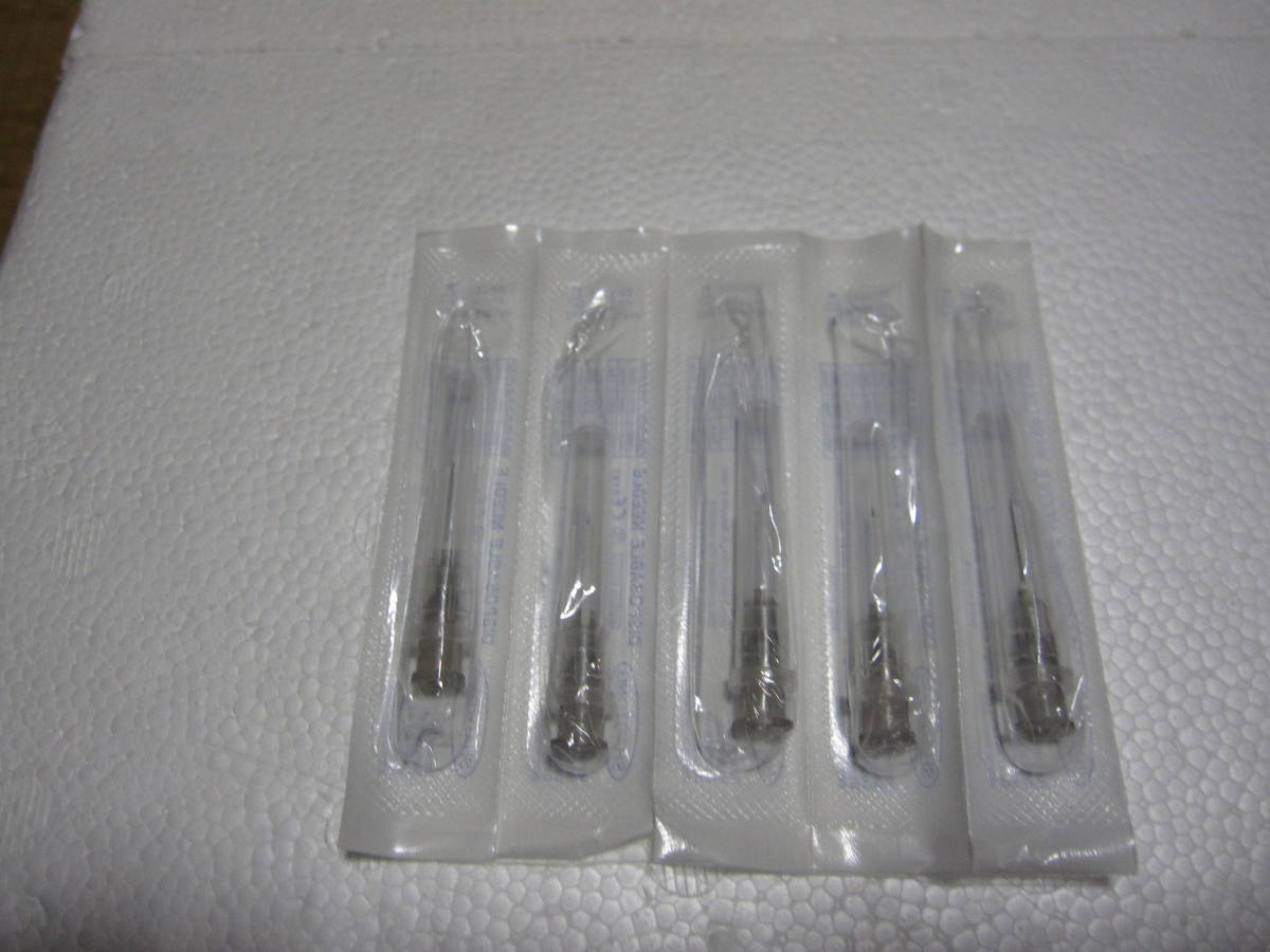 ニードル?溶剤/インク等?充填/補(bǔ)充用針?予備！27G?5本セット！ プラリペア針に! 在庫(kù)品 即日〒発送可?新品！