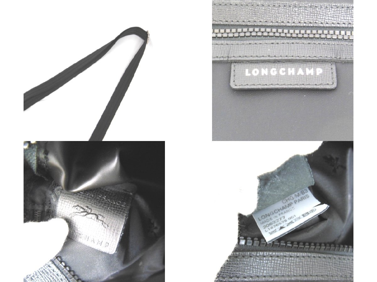 NA409005 ロンシャン ショルダーバッグ L1676578001 ナイロン ブラック レディース Longchamp 中古