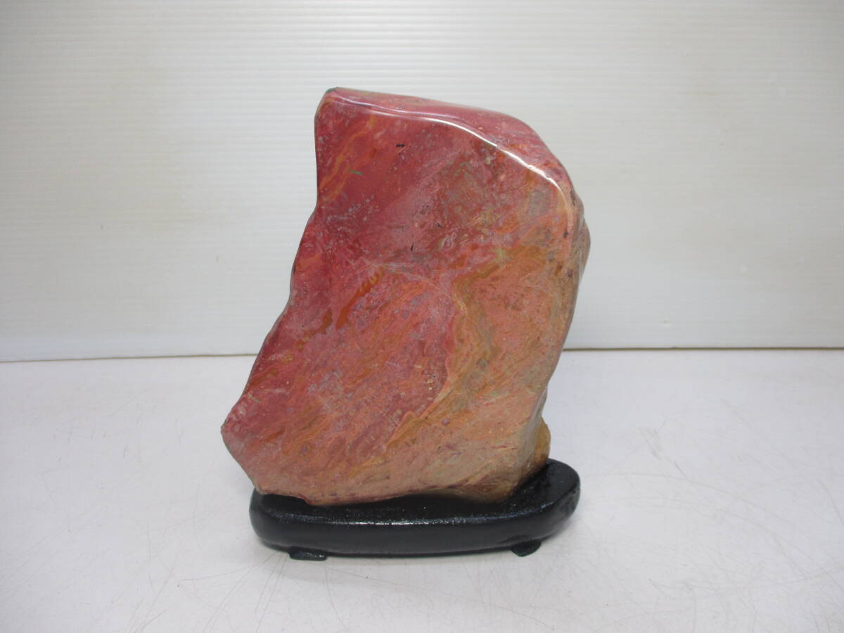 鑑賞用自然石(風速)】姿石(千軒石) 台座付き