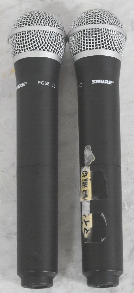 【G】SHURE PG58/SVX88 ワイヤレスマイク/デュアルチャンネル受信機 シュア 114792