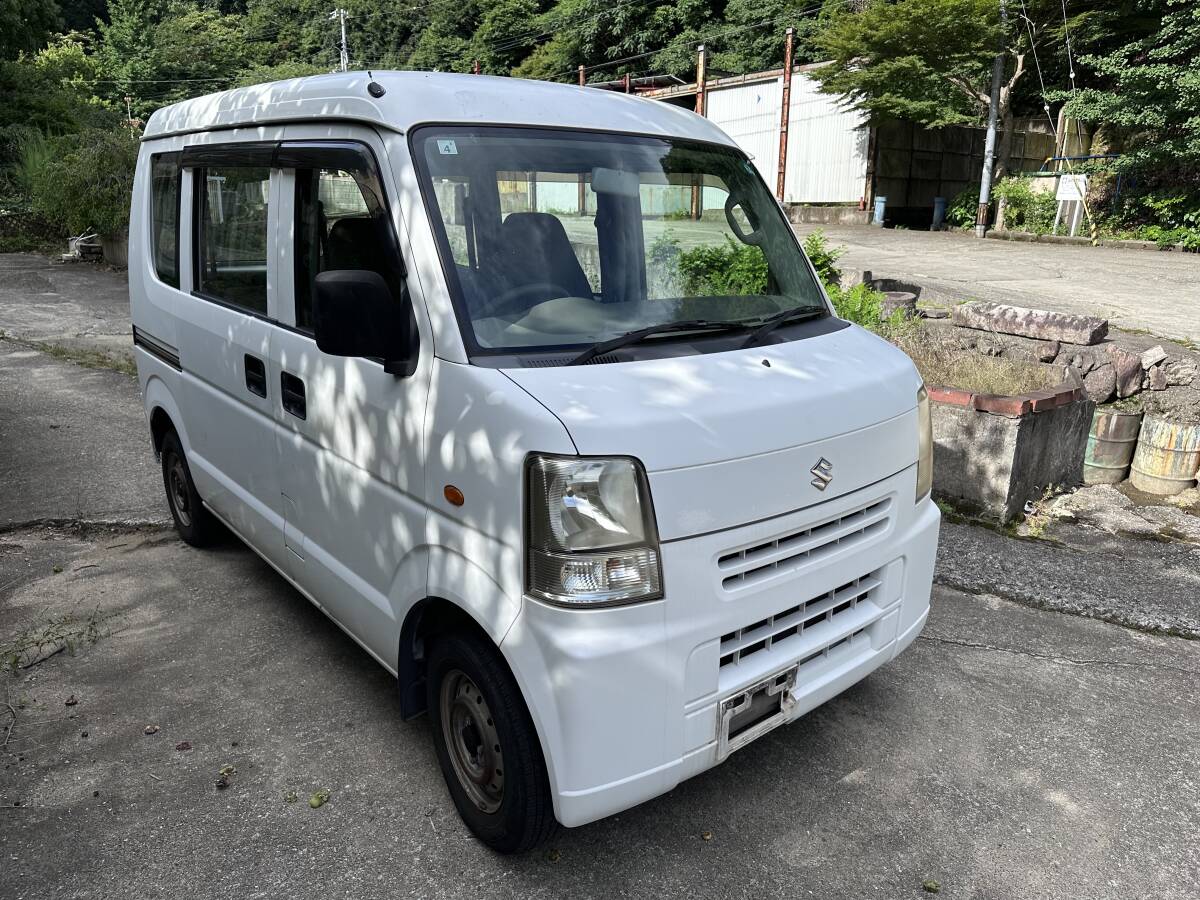★低走行!!★平成20年式　スズキ　エブリイ　★車(chē)検令和8年4月まで★走行距離4萬(wàn)キロ臺(tái)!!★エアコン　★パワステ★AT★乗って帰れます!!