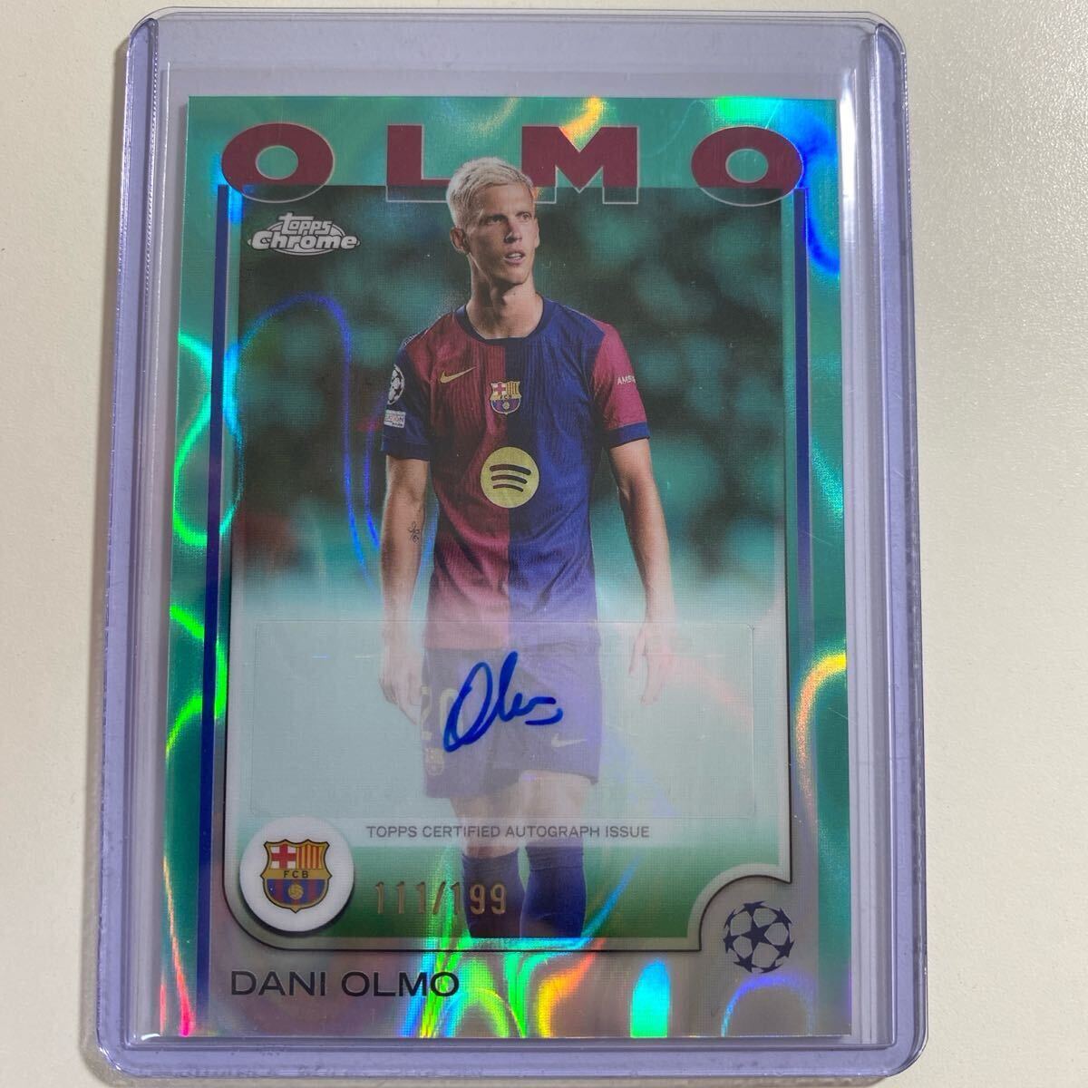 Tops Dani Olmo Ticks Autograph Gold Lava | eBay