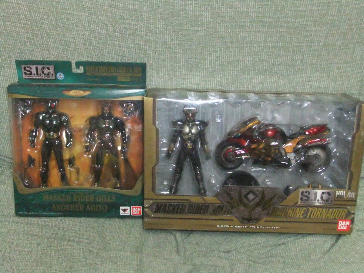 バンダイS.I.C. Vol.21,40,41,55,61,62,63他3作品?計10セット 仮面ライダー ZX,スーパー1,アギト,アマゾンズ,ストロンガー,X 開封中古品