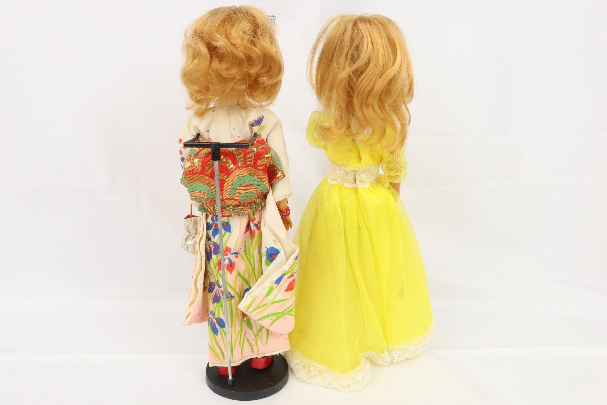 中嶋制作所 スカーレットちゃん 2體 セット 著せ替え人形 タミーちゃん 服10點(diǎn) 小物 レコード ケース付き 日本制 亀マーク 【彩irodori】