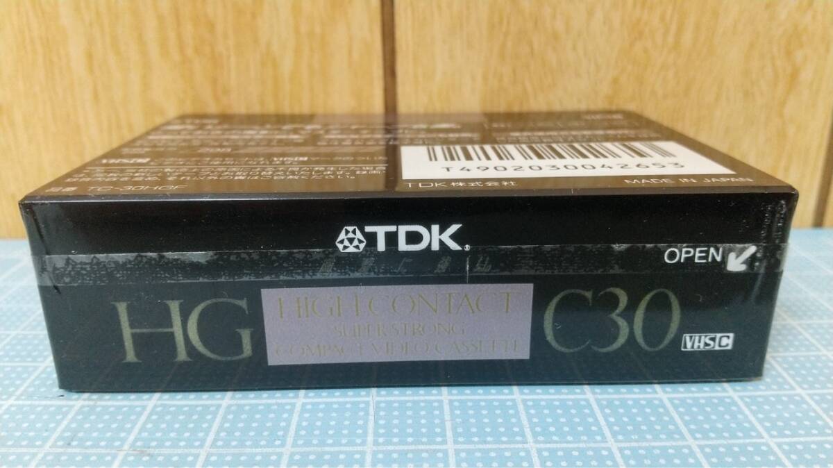 TDK HG TC-30 VHS-C C30 30分 TC-30HGF ビデオカセットテープ 未開封品