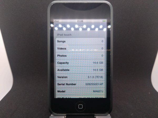 【新品バッテリー交換済?初期化済み?送料無料】iPod touch 第1世代 16GB ブラック A1213/MA627J 管理番號:4-744TZ