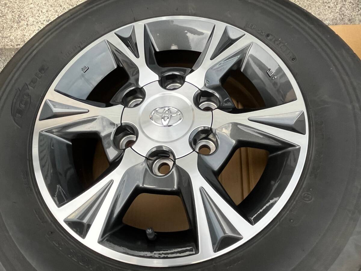 ハイエース 200系 純正 オプション アルミホイール 4本セット　美品　6H/139.7　+35　BS ECOPIA タイヤ　2019年制 195/80R15 107/105L 