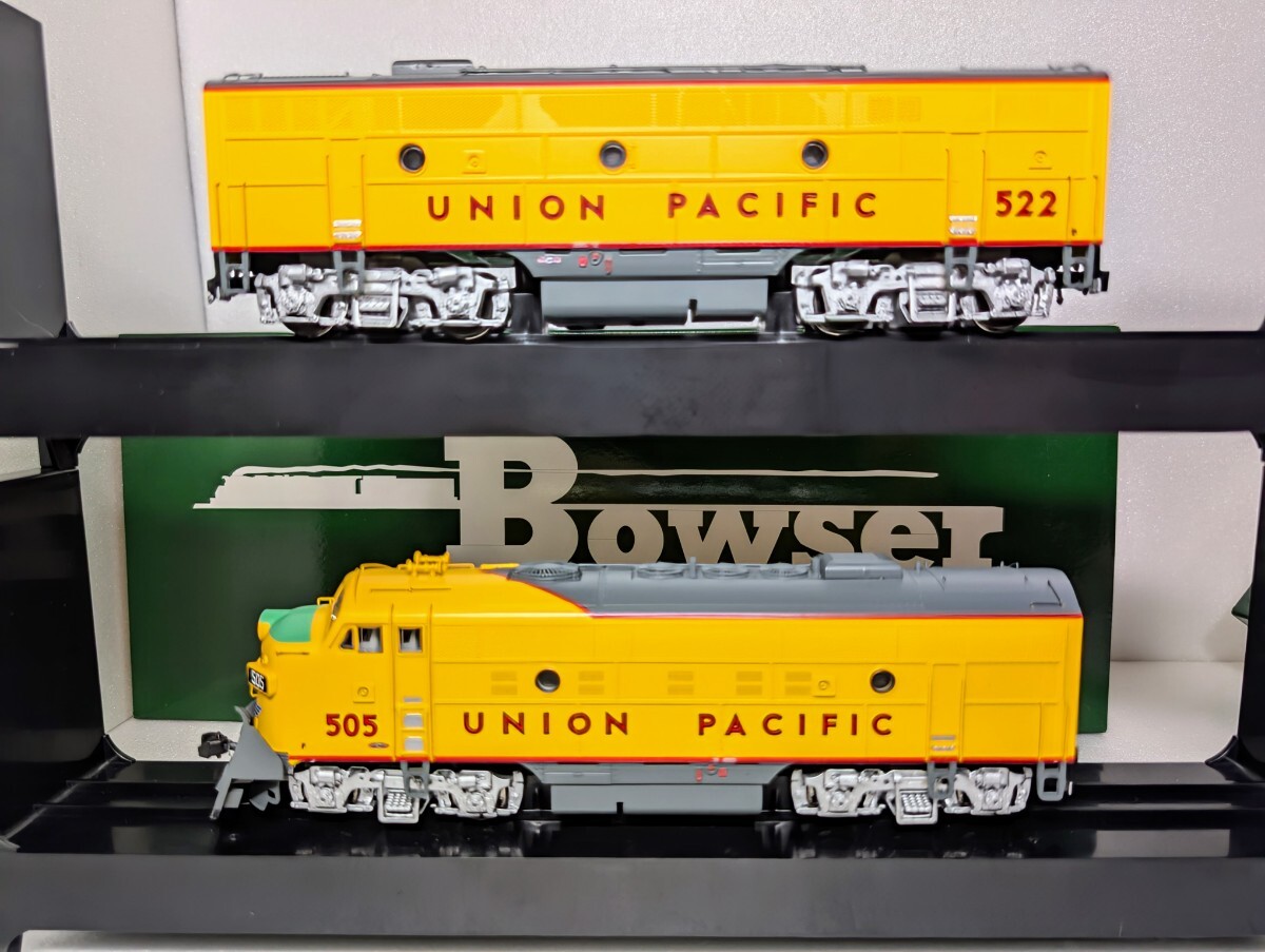 Bowser 24575/24577 F-9AM + F-3B UP Rebuild #505 #522 w/Brln sn pl HO gauge рабочее состояние подтверждено прекрасный товар Union Pacific Union Pacific 