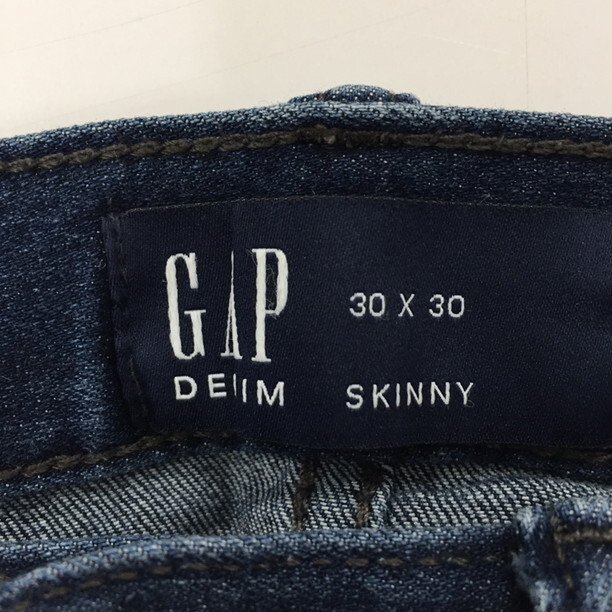 2412F-086 メンズ GAP ギャップ ネイビー デニムパンツジーンズ 30×30 【送料一律！800円】
