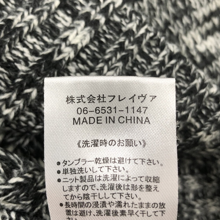 2501F-237 メンズ roshell ロシェル ブラック ニットセーター M 【送料一律!800円】_画像3