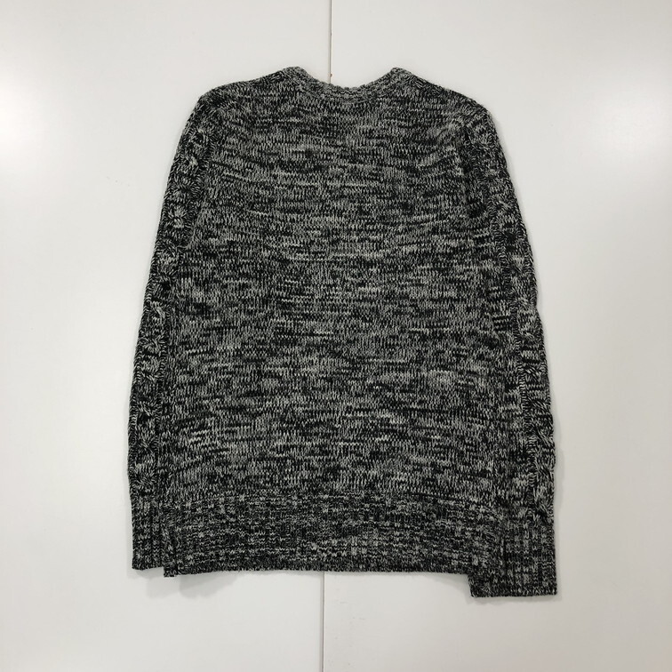 2501F-237 メンズ roshell ロシェル ブラック ニットセーター M 【送料一律!800円】_画像4