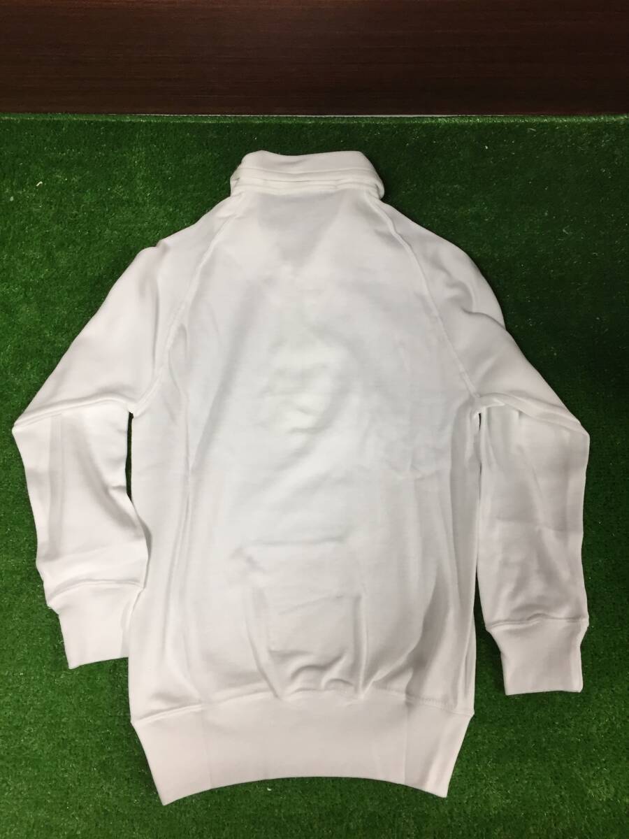 ? ⑤ トレーニングシャツ カネボウ素材使用 體操服 ジップ 襟付き ホワイト 120 長袖 3枚セット キッズ用品 8-8