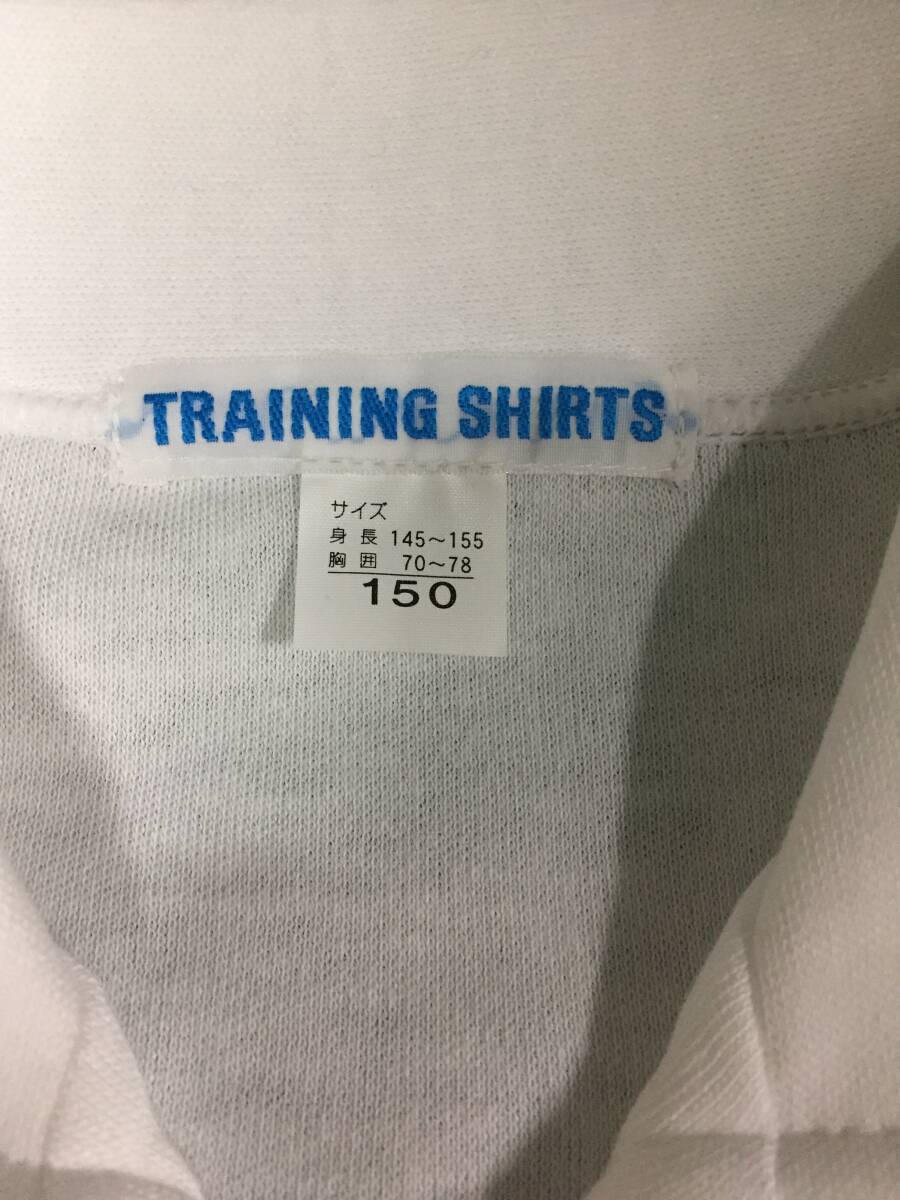 ? ? トレーニングシャツ カネボウ素材使用 體操服 ジップ 襟付き ホワイト 150 長(zhǎng)袖 4枚セット キッズ用品 8-19