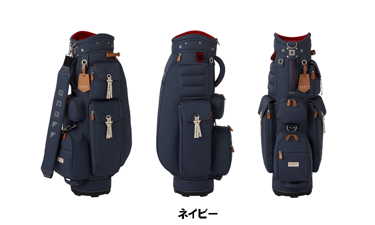【レディース】ONOFF Caddie Bag OB0722 【オノフ】【軽量】【キャディバッグ】【0722】【8.5型】【ネイビー】【CaddyBag】